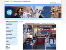 Tablet Screenshot of kempfsicher.de